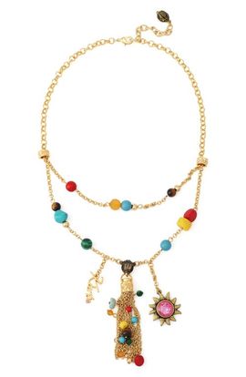 Kurt Geiger London Kurt Geiger London Bead Tassel Layered Necklace