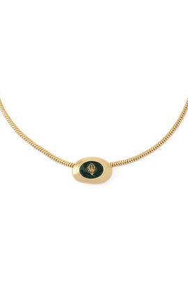 Kurt Geiger London Kurt Geiger London Bezel Stone Short Pendant Necklace