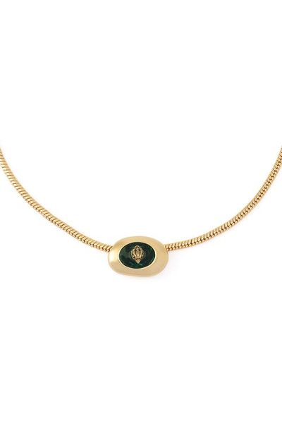 Kurt Geiger London Kurt Geiger London Bezel Stone Short Pendant Necklace