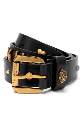 Kurt Geiger London Kurt Geiger London Block Letter Leather Belt
