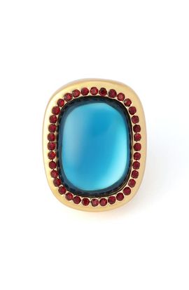Kurt Geiger London Kurt Geiger London Cabochon Stone Cocktail Ring