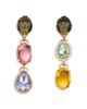 Kurt Geiger London Kurt Geiger London Candy Gemstone Signature Eagle Mismatch Statement Earrings - 1