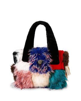 Kurt Geiger London Kurt Geiger London Celia Patchwork Faux Fur Tote