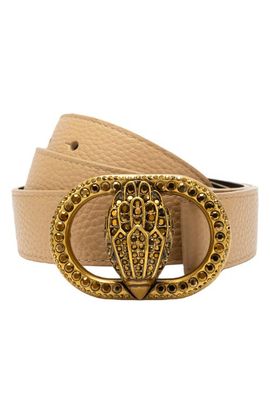 Kurt Geiger London Kurt Geiger London Chelsea Crystal Eagle Buckle Suede Belt
