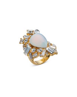 Kurt Geiger London Kurt Geiger London Crystal & Stone Cocktail Ring