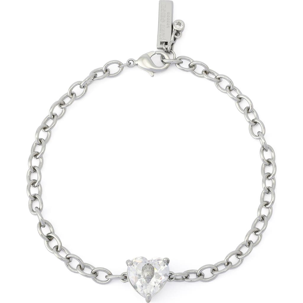 Kurt Geiger London Kurt Geiger London Crystal Heart Flex Bracelet 