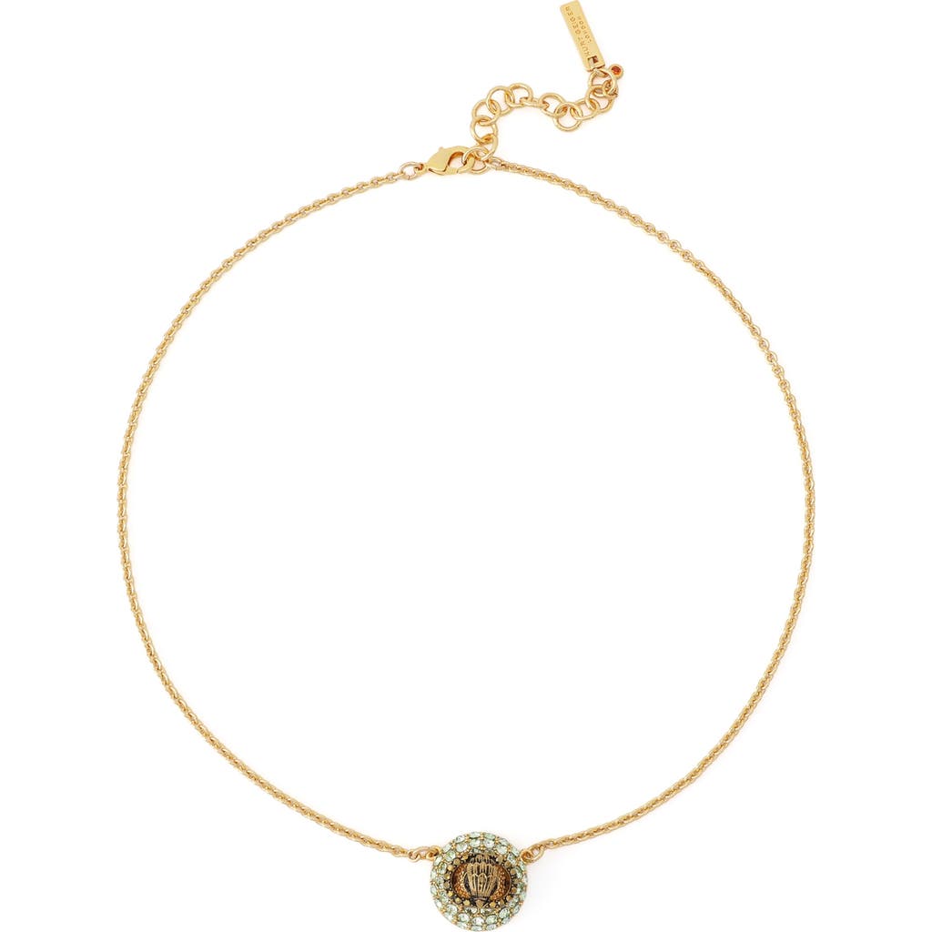 Kurt Geiger London Kurt Geiger London Eagle Pave Dome Pendant Necklace