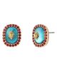 Kurt Geiger London Kurt Geiger London Eagle Square Stone Stud Earrings - 1