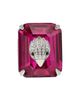 Kurt Geiger London Kurt Geiger London Emerald Cut Cocktail Ring - 1