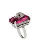 Kurt Geiger London Kurt Geiger London Emerald Cut Cocktail Ring - 2