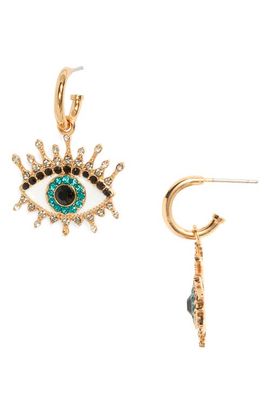 Kurt Geiger London Kurt Geiger London Evil Eye Huggie Drop Earrings