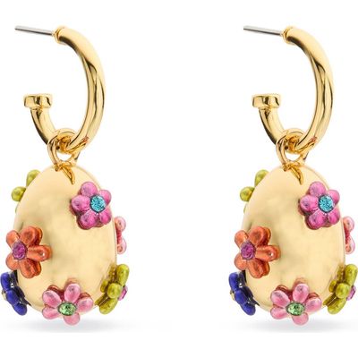 Kurt Geiger London Kurt Geiger London Floral Egg Drop Earrings