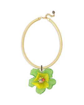 Kurt Geiger London Kurt Geiger London Floral Statement Pendant Necklace, 16-18