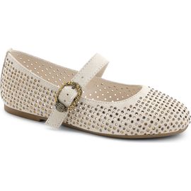 Kurt Geiger London Kurt Geiger London Kids' Mini Mayfair Crystal Embellished Mary Jane Ballet Flat
