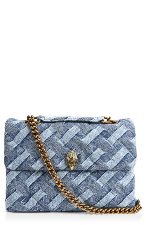 Kurt Geiger London Kurt Geiger London Large Kensington Denim Shoulder Bag