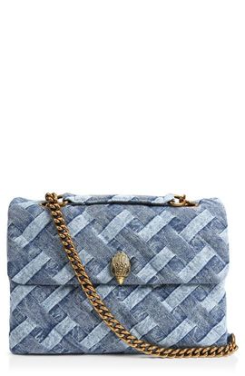 Kurt Geiger London Kurt Geiger London Large Kensington Denim Shoulder Bag