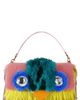 Kurt Geiger London Kurt Geiger London Macro Oxford Mascot Faux Fur and Leather Shoulder Bag - 1