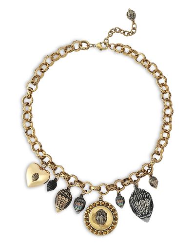 Kurt Geiger London Kurt Geiger London Mansion Signature Eagle Charm Statement Necklace, 16-18