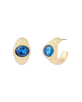 Kurt Geiger London Kurt Geiger London Mansion Stone Hoop Earrings