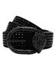 Kurt Geiger London Kurt Geiger London Mayfair Crystal Eagle Suede Belt - 1