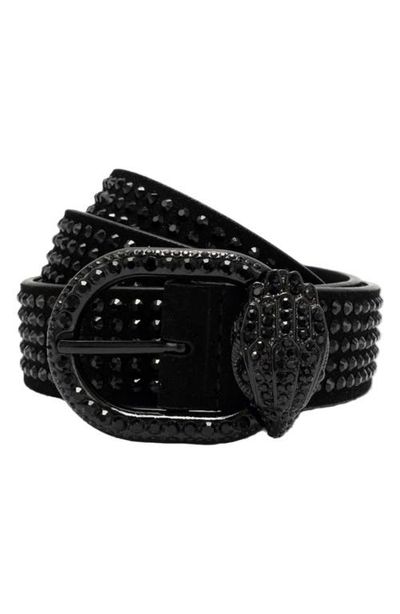 Kurt Geiger London Kurt Geiger London Mayfair Crystal Eagle Suede Belt