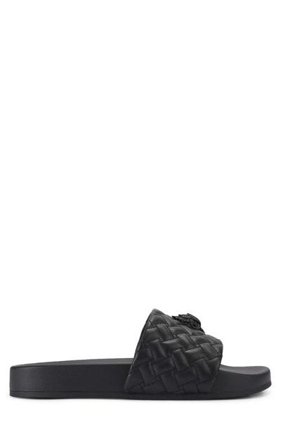 Kurt Geiger London Kurt Geiger London Meena Eagle 2 Faux Leather Slide Sandal
