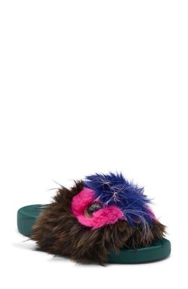 Kurt Geiger London Kurt Geiger London Meena Mascot Faux Fur Slide Sandal