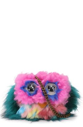 Kurt Geiger London Kurt Geiger London Micro Oxford Mascot Faux Fur and Leather Shoulder Bag