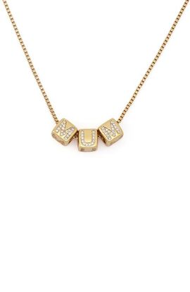 Kurt Geiger London Kurt Geiger London Mum Cube Pendant Necklace