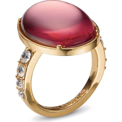 Kurt Geiger London Kurt Geiger London Oval Cabochon & Crystal Cocktail Ring