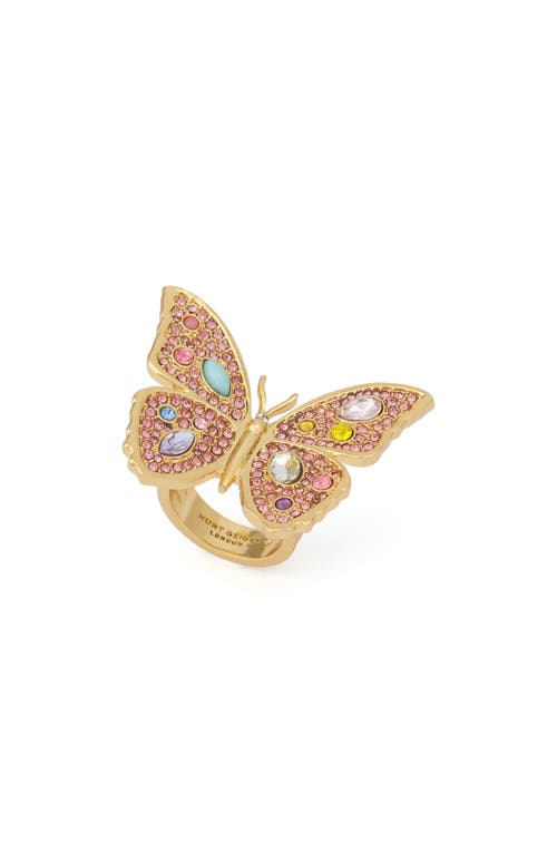 Kurt Geiger London Kurt Geiger London Pavé Butterfly Cocktail Ring