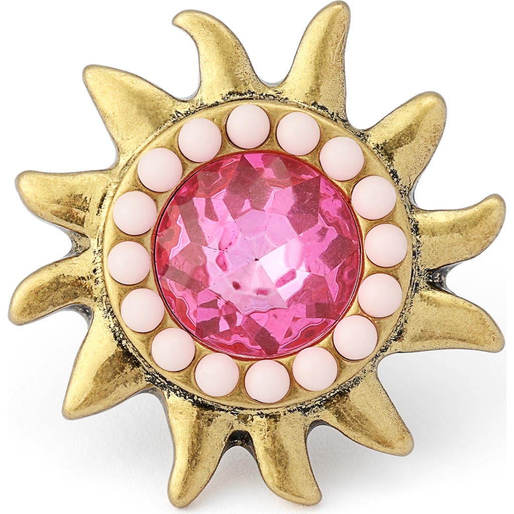 Kurt Geiger London Kurt Geiger London Pavé Stone Sun Cocktail Ring