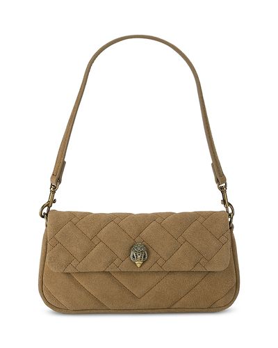 Kurt Geiger London Kurt Geiger London Pickle Small Stitched Suede Shoulder Bag