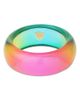 Kurt Geiger London Kurt Geiger London Rainbow Ombre Resin Bangle Bracelet - 1