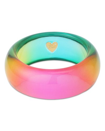 Kurt Geiger London Kurt Geiger London Rainbow Ombre Resin Bangle Bracelet