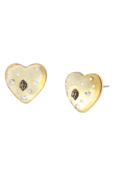 Kurt Geiger London Kurt Geiger London Resin Heart Stud Earrings