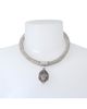 Kurt Geiger London Kurt Geiger London Shimmer Mesh Rope Eagle Collar Necklace, 16 - 2
