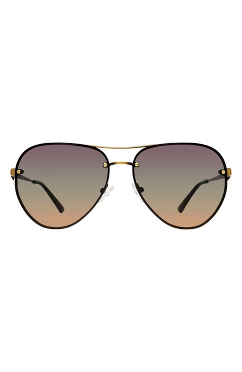 Kurt Geiger London Kurt Geiger London Shoreditch 60mm Rimless Aviator Sunglasses