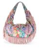 Kurt Geiger London Kurt Geiger London Shoreditch Fringe Large Embroidered Denim Hobo Bag - 1