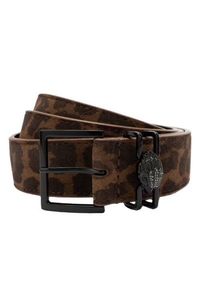 Kurt Geiger London Kurt Geiger London Shoreditch Leopard Print Suede Belt 