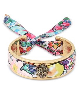 Kurt Geiger London Kurt Geiger London Signature Eagle Floral Cuff Bracelet