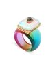 Kurt Geiger London Kurt Geiger London Signature Eagle Stone Cocktail Rainbow Ring - 2