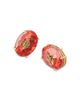 Kurt Geiger London Kurt Geiger London Signature Eagle Stone Oval Stud Earrings - 3