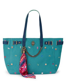Kurt Geiger London Kurt Geiger London Sloane Large Embroidered Shopper Tote Bag
