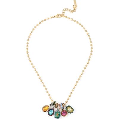 Kurt Geiger London Kurt Geiger London Stone Ball Chain Charm Necklace