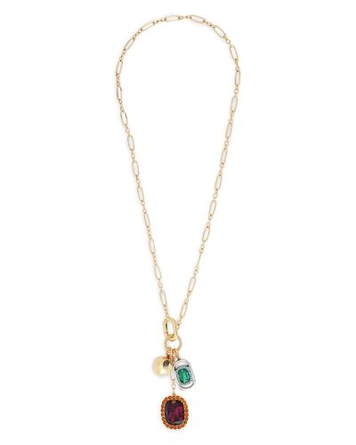 Kurt Geiger London Kurt Geiger London Stone Charm Pendant Necklace, 30