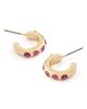 Kurt Geiger London Kurt Geiger London Stone Huggie Hoop Earrings - 3