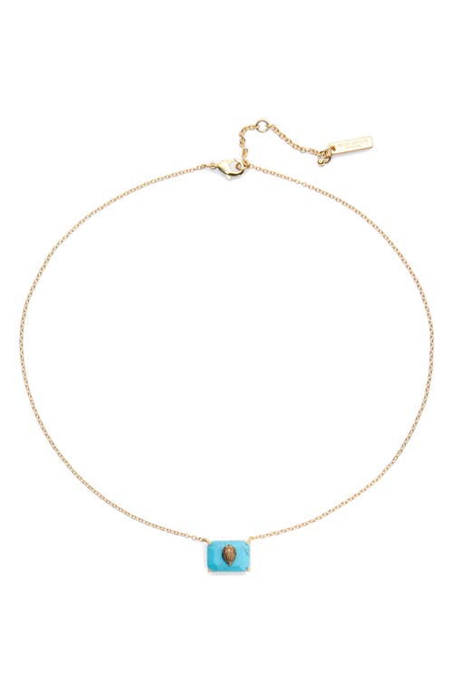Kurt Geiger London Kurt Geiger London Turquoise Eagle Head Pendant Necklace 