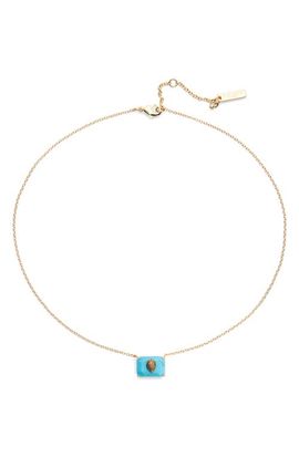 Kurt Geiger London Kurt Geiger London Turquoise Eagle Head Pendant Necklace 