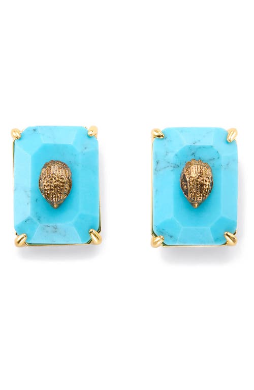 Kurt Geiger London Kurt Geiger London Turquoise Eagle Head Stud Earrings 